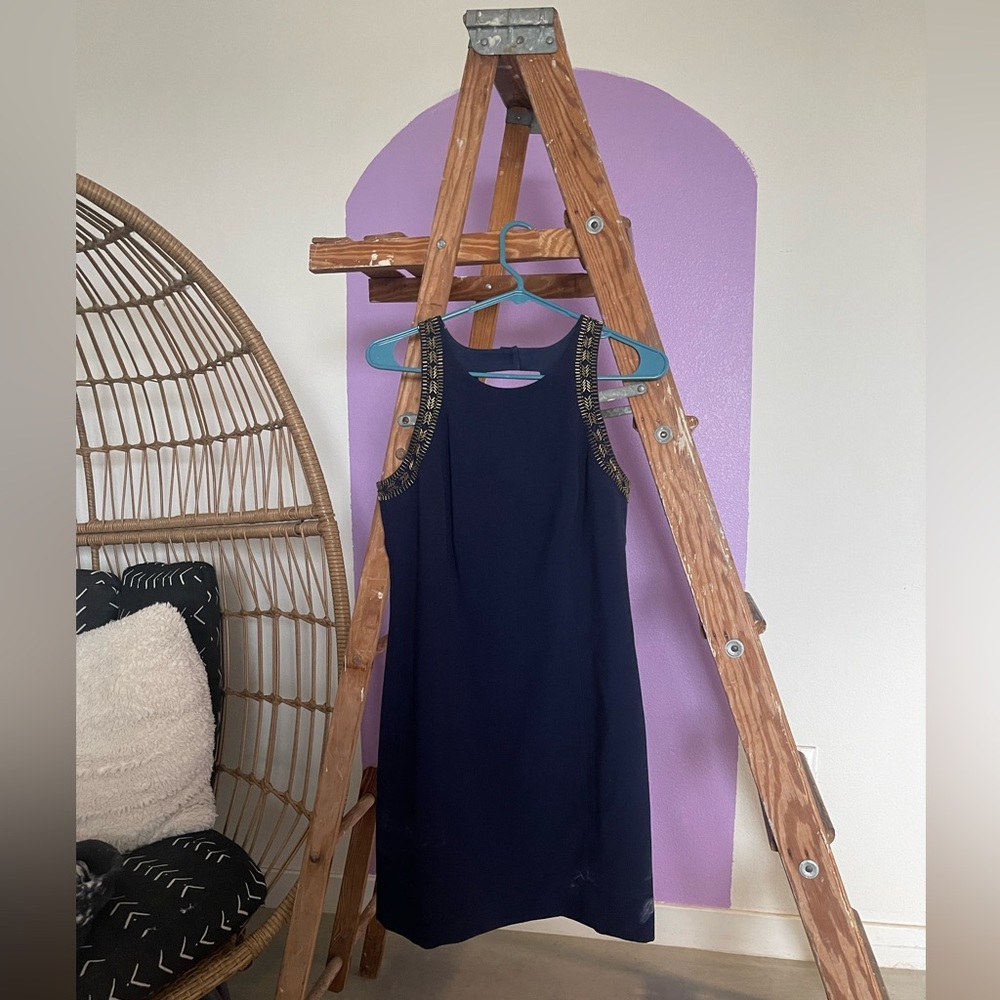 Navy blue Lily Pulitzer shift dress size 6